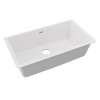 Quartz Classic 33" X 18-7/16" X 9-7/16" Single Bowl Undermount Sink White, ELGRU13322WH0
