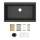 Quartz Classic 33" X 19-3/8" X 9-1/2" Single Bowl Undermount Workstation Sink Kit Matte Black, ELGRU13322WMB0