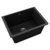Quartz Classic 25" X 18-1/2" X 11-13/16" Undermount Laundry Sink With Perfect Drain(R) Black, ELGU251912PDBK0