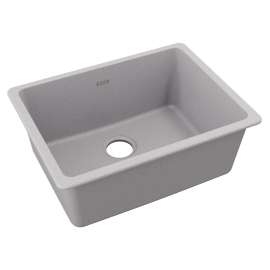 Quartz Classic 24-5/8" X 18-1/2" X 9-1/2" Single Bowl Undermount Sink Greystone, ELGU2522GS0