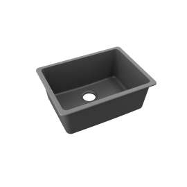 Quartz Classic 24-5/8" X 18-1/2" X 9-1/2" Single Bowl Undermount Sink, Graphite, ELGU2522GT0