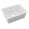 Quartz Classic 24-5/8" X 18-1/2" X 9-1/2" Single Bowl Undermount Sink White, ELGU2522WH0