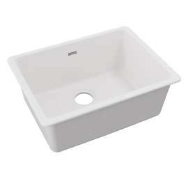 Quartz Classic 24-5/8" X 18-1/2" X 9-1/2" Single Bowl Undermount Sink White, ELGU2522WH0