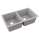 Quartz Classic 33" X 18-1/2" X 9-1/2" Equal Double Bowl Undermount Sink Greystone, ELGU3322GS0