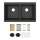 Quartz Classic 33" X 22" X 9-1/2" Equal Double Bowl Undermount Workstation Sink Kit Matte Black, ELGU3322WMB0