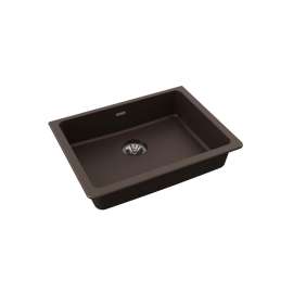Quartz Classic 25" X 18-1/2" X 5-1/2" Single Bowl Undermount Ada Sink With Perfect Drain(R) Mocha, ELGUAD2519PDMC0