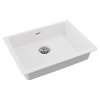 Quartz Classic 25" X 18-1/2" X 5-1/2" Single Bowl Undermount Ada Sink With Perfect Drain(R) White, ELGUAD2519PDWH0