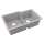Quartz Classic 33" X 20-1/2" X 9-1/2" Offset 60/40 Double Bowl Undermount Sink With Aqua Divide Greystone, ELGULBO3322GS0