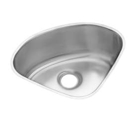 Lustertone Classic Stainless Steel 14" X 14" X 6-3/8" Single Bowl Undermount Sink, ELUH1111