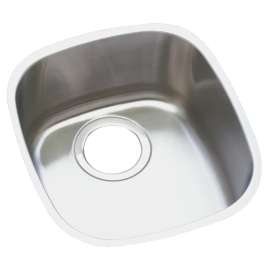 Lustertone Classic Stainless Steel 14-1/4" X 15-3/4" X 5-15/16" Single Bowl Undermount Sink, ELUH1113