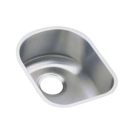 Lustertone Classic Stainless Steel 14" X 17-1/2" X 7-1/2" Single Bowl Undermount Sink, ELUH1317
