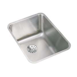 Lustertone Classic Stainless Steel, 16-1/2" X 20-1/2" X 9-7/8" Single Bowl Undermount Sink With Perfect Drain(R), ELUH141810PD