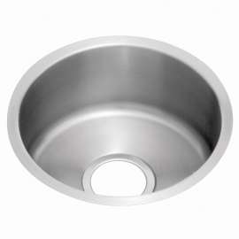 Lustertone Classic Stainless Steel 18-3/8" X 18-3/8" X 8" Single Bowl Undermount Sink, ELUH16FB
