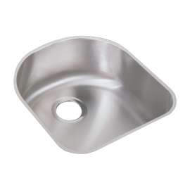Lustertone Classic Stainless Steel 18-1/2" X 20" X 7-1/2" Single Bowl Undermount Sink, ELUH1716