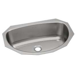 Asana Stainless Steel 19-1/2" X 13-5/16" X 6-1/4" Single Bowl Undermount Bathroom Sink, ELUH1811