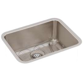 Lustertone Classic Stainless Steel 23-1/2" X 18-1/4" X 10" Single Bowl Undermount Sink Kit, ELUH211510DBG