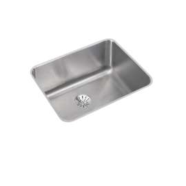Lustertone Classic Stainless Steel 23-1/2" X 18-1/4" X 10" Single Bowl Undermount Sink With Perfect Drain(R), ELUH211510PD