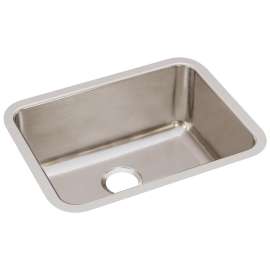 Lustertone Classic Stainless Steel 23-1/2" X 18-1/4" X 12" Single Bowl Undermount Sink, ELUH211512