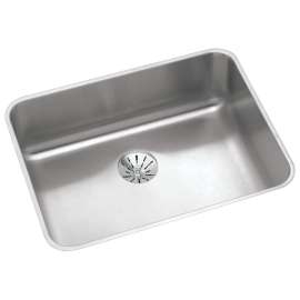 Lustertone Classic Stainless Steel, 23-1/2" X 18-1/4" X 7-1/2" Single Bowl Undermount Sink With Perfect Drain(R), ELUH2115PD