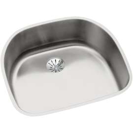 Lustertone Classic Stainless Steel, 23-5/8" X 21-1/4" X 7-1/2" Single Bowl Undermount Sink With Perfect Drain(R), ELUH2118PD