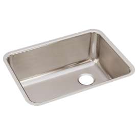 Lustertone Classic Stainless Steel 25-1/2" X 19-1/4" X 10" Single Bowl Undermount Sink With Right Drain, ELUH231710R