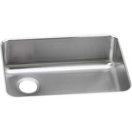 Lustertone Classic Stainless Steel 25-1/2" X 19-1/4" X 8" Single Bowl Undermount Sink With Left Drain, ELUH2317L