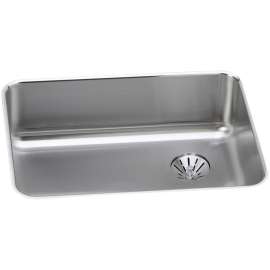 Lustertone Classic Stainless Steel 25-1/2" X 19-1/4" X 8" Single Bowl Undermount Sink With Right Perfect Drain(R), ELUH2317RPD