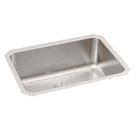 Lustertone Classic Stainless Steel 26-1/2" X 18-1/2" X 10" Single Bowl Undermount Sink With Perfect Drain(R), ELUH241610PD