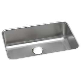 Lustertone Classic Stainless Steel 26-1/2" X 18-1/2" X 8" Single Bowl Undermount Sink, ELUH2416