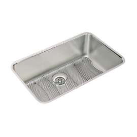 Lustertone Classic Stainless Steel 30-1/2" X 18-1/2" X 10" Single Bowl Undermount Sink Kit, ELUH281610DBG