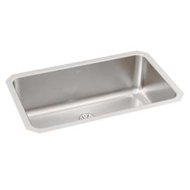 Lustertone Classic Stainless Steel 30-1/2" X 18-1/2" X 10" Single Bowl Undermount Sink With Perfect Drain(R), ELUH281610PD