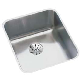 Lustertone Classic Stainless Steel 16" X 18-1/2" X 4-7/8" Single Bowl Undermount Ada Sink With Perfect Drain(R), ELUHAD131650PD