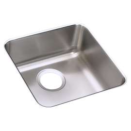 Lustertone Classic Stainless Steel, 16-1/2" X 16-1/2" X 4-7/8" Single Bowl Undermount Ada Sink, ELUHAD141450