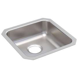 Lustertone Classic Stainless Steel 16-1/2" X 16-1/2" X 5-3/8" Single Bowl Undermount Ada Sink, ELUHAD141455