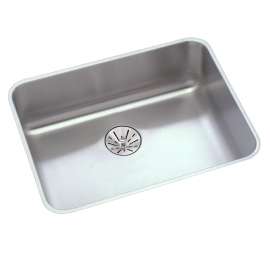 Lustertone Classic Stainless Steel, 21-1/2" X 18-1/2" X 5-3/8" Single Bowl Undermount Ada Sink W/Perfect Drain(R), ELUHAD191655PD
