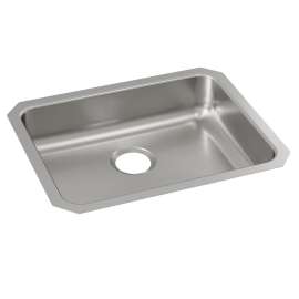 Lustertone Classic Stainless Steel 23-1/2" X 18-1/4" X 5-3/8" Single Bowl Undermount Ada Sink, ELUHAD211555