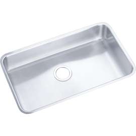 Lustertone Classic Stainless Steel, 30-1/2" X 18-1/2" X 4-7/8" Single Bowl Undermount Ada Sink, ELUHAD281650