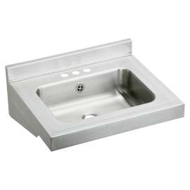 Stainless Steel 22" X 19" X 5-1/2" Cs3-Hole Wall Hung Lavatory Sink, ELVWO2219CS3