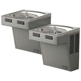 Wall Mount Mechanical Activation Bi-Level Ada Cooler Non-Filtered Refrigerated Light Gray Granite, EMABFTL8LC