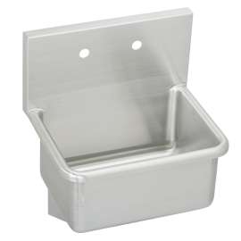 Stainless Steel 21" X 17-1/2" X 12 Wall Hung 2-Hole Service Sink, ESS21182
