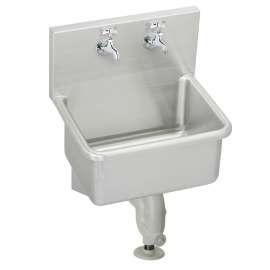Stainless Steel 25" X 19-1/2" X 12 Wall Hung Service Sink Kit, ESS2520C