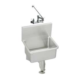 Stainless Steel 21" X 17-1/2" X 12 Wall Hung Service Sink Kit, ESSW2118C
