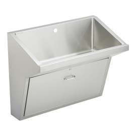 Stainless Steel 33" X 16-13/16" X 30" Wall Hung Single Station Surgeon Scrub Sink, EWSFAD136201