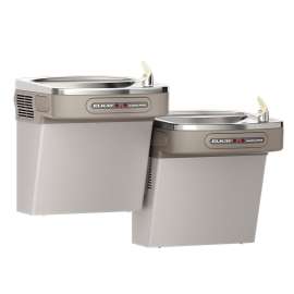 Dual Hands-Free Activation Bi-Level Ada Cooler Non-Filtered Refrigerated Light Gray, EZOOSTL8LC