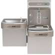 Ezh2O Bottle Filling Station With Bi-Level Ada Cooler Dual Hands Free Activation Non-Filtered Refrigerated Light Gray, EZOOTL8WSLK