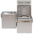 Ezh2O Bottle Filling Station With Bi-Level Ada Cooler Hands Free Activation Non-Filtered Refrigerated Light Gray, EZOTL8WSLK