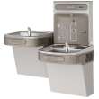 Ezh2O Bottle Filling Station & Versatile Bi-Level Ada Cooler Non-Filtered Refrigerated Light Gray, EZSTL8WSLK