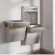 Ezh2O Bottle Filling Station & Versatile Bi-Level Ada Vandal-Resistant Cooler Non-Filtered Refrigerated Light Gray, EZSTL8WSVRLK