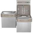 Ezh2O Bottle Filling Station & Versatile Bi-Level Ada Vandal-Resistant Cooler Non-Filtered Refrigerated Stainless, EZSTL8WSVRSK