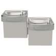 Wall Mount Versatile Bi-Level Ada Cooler Non-Filtered Non-Refrigerated Light Gray Granite, EZSTLDDLC